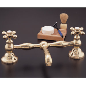 Columbia Bathroom Sink Faucet Double Handle with Drain Assembly