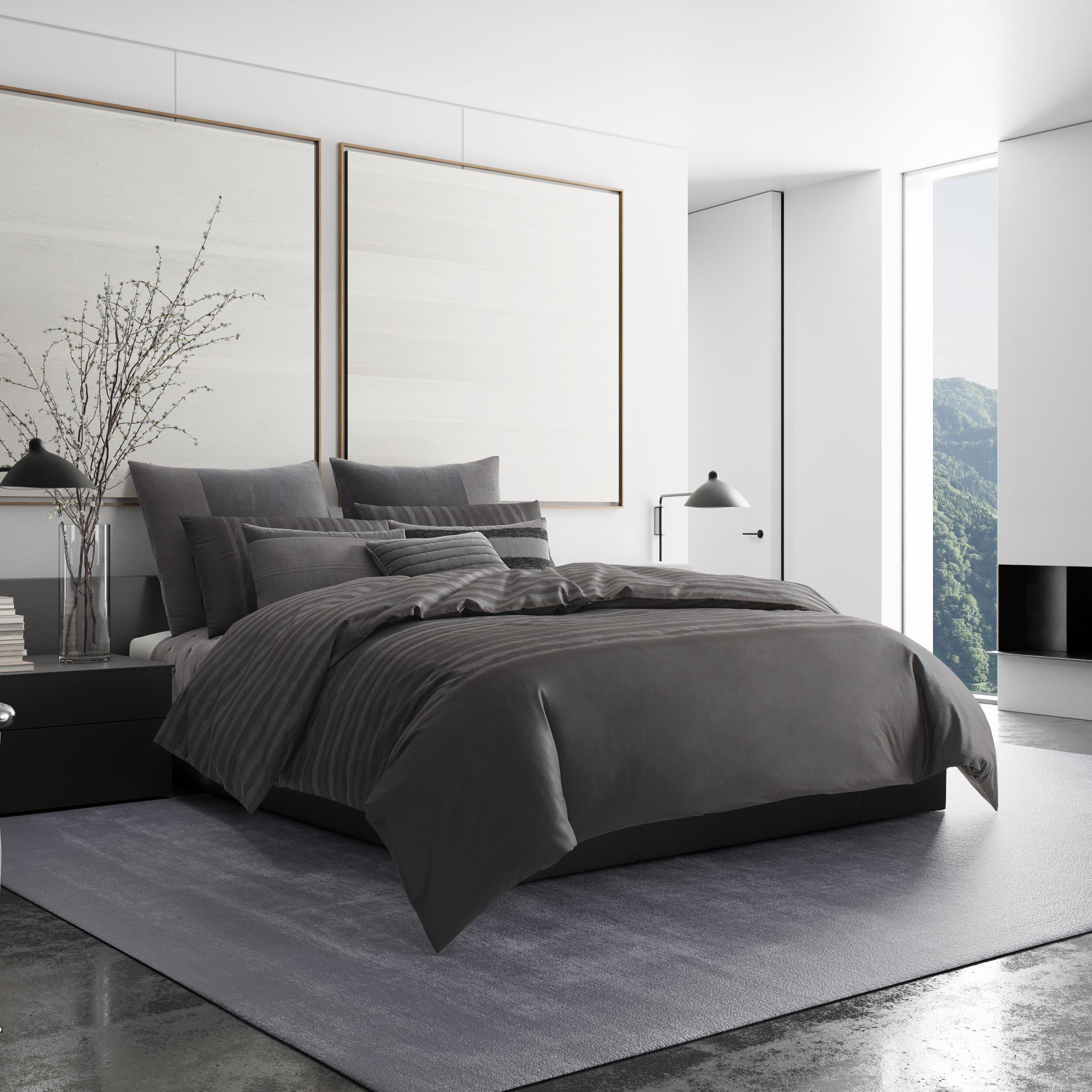 Shadow Single Reversible Duvet Cover Allmodern