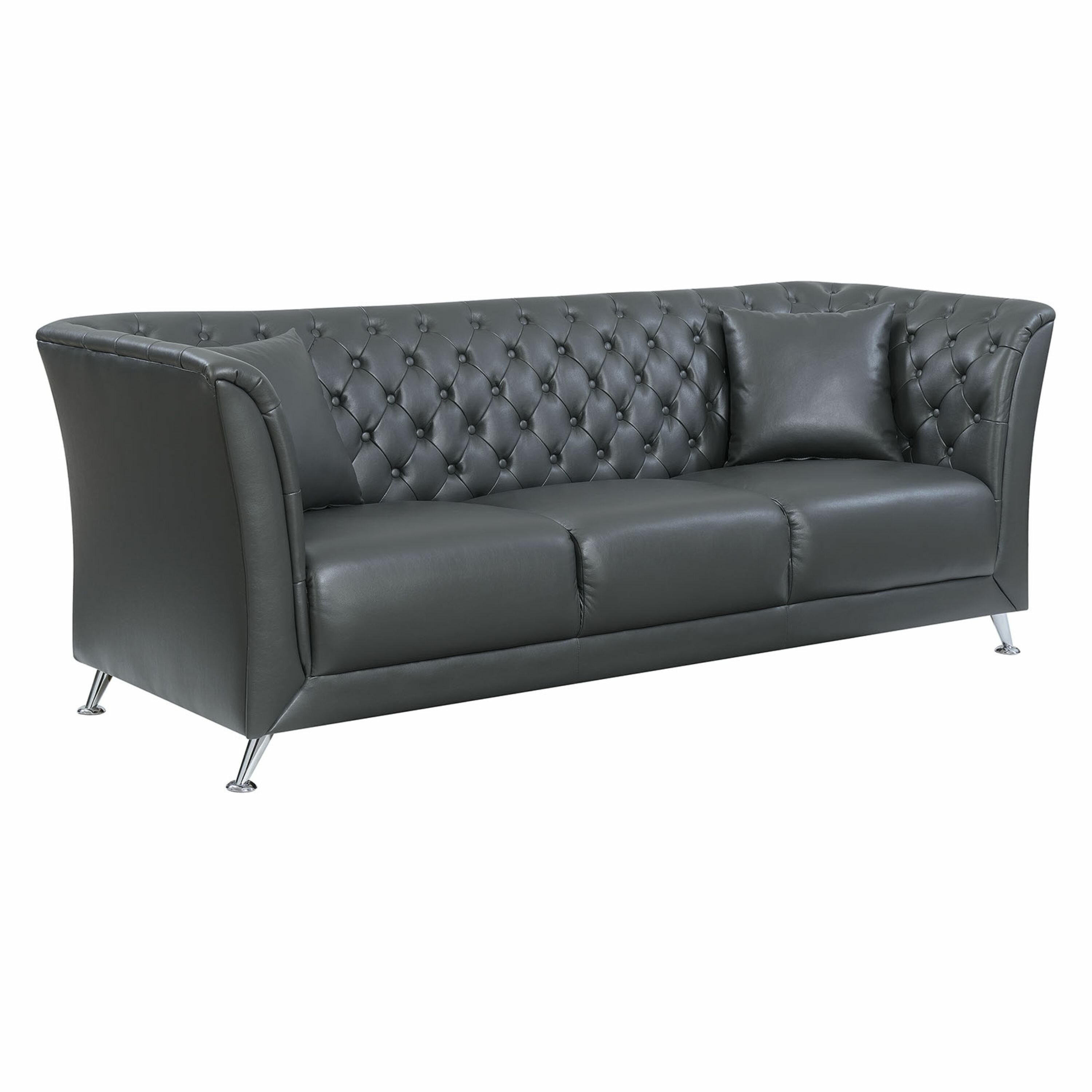 Keely Contemporary Button Tufted Sofa