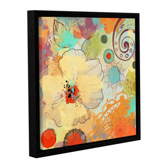 Latitude Run Exotic Flowers Framed Painting Print On Wrapped