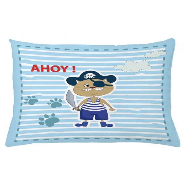 East Urban Home Ahoy Its A Boy Indoor Outdoor Lumbar Pillow Cover