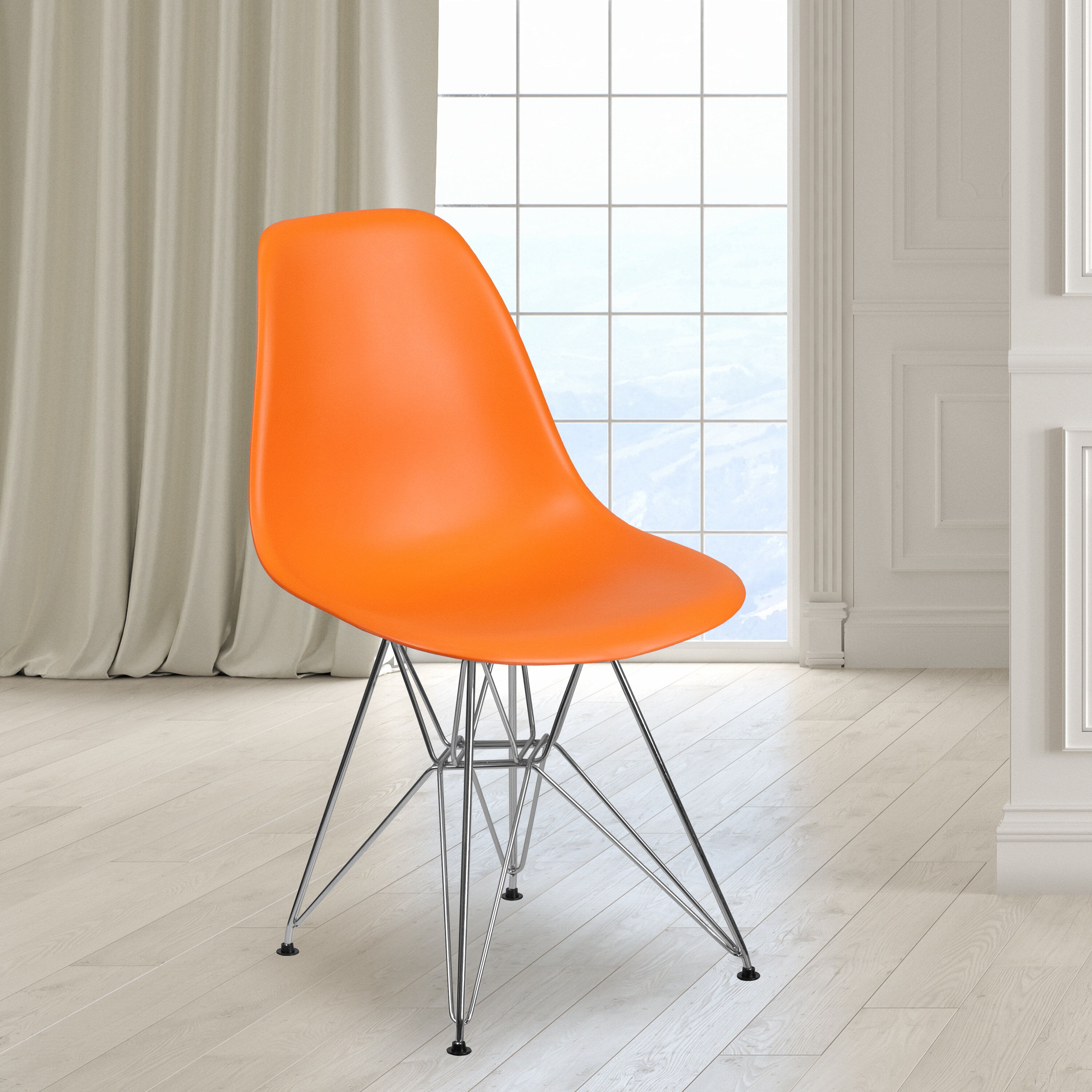 wayfair orange dining chairs