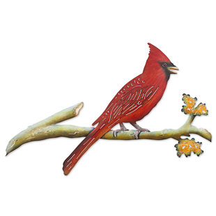 Red Cardinal Decor Wayfair Hy Cardinal Wall Décor