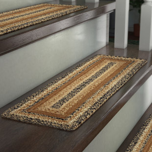 Stair Tread Rugs You Ll Love Wayfair Millicent Caramel Brown Stair Tread