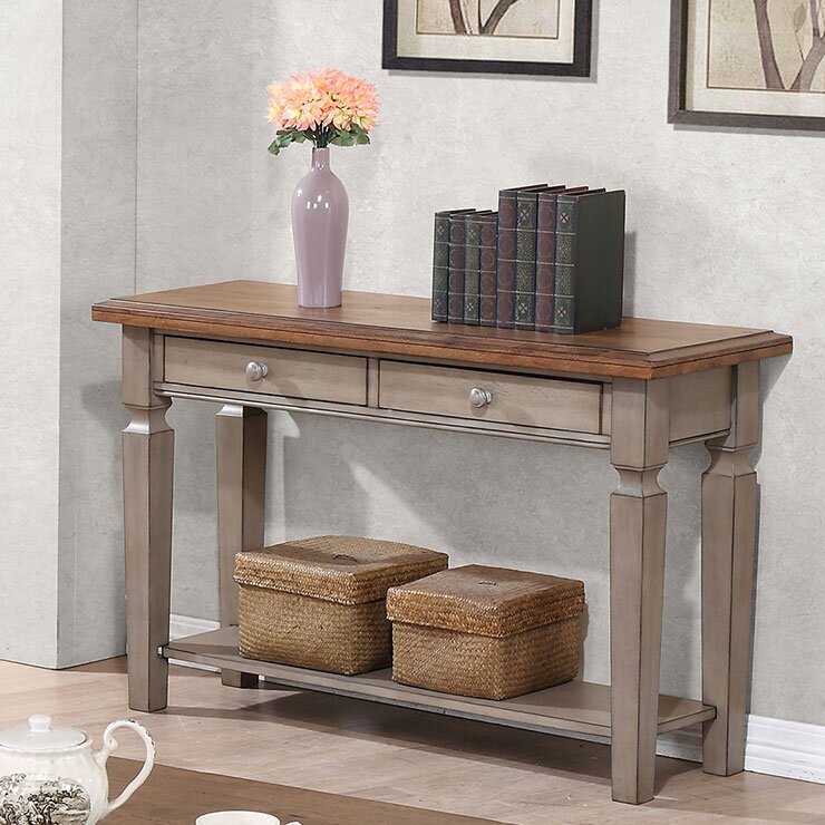 Sand & Stable Bonas 48'' Solid Wood Console Table & Reviews | Wayfair