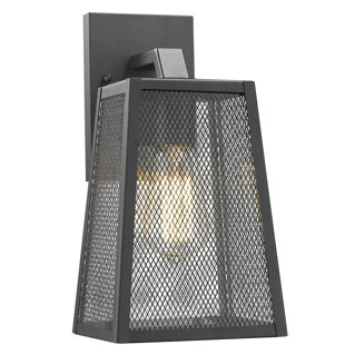 Go to store & view more images Charlene Industrial Textured Outdoor Wall Lantern by Williston Forge