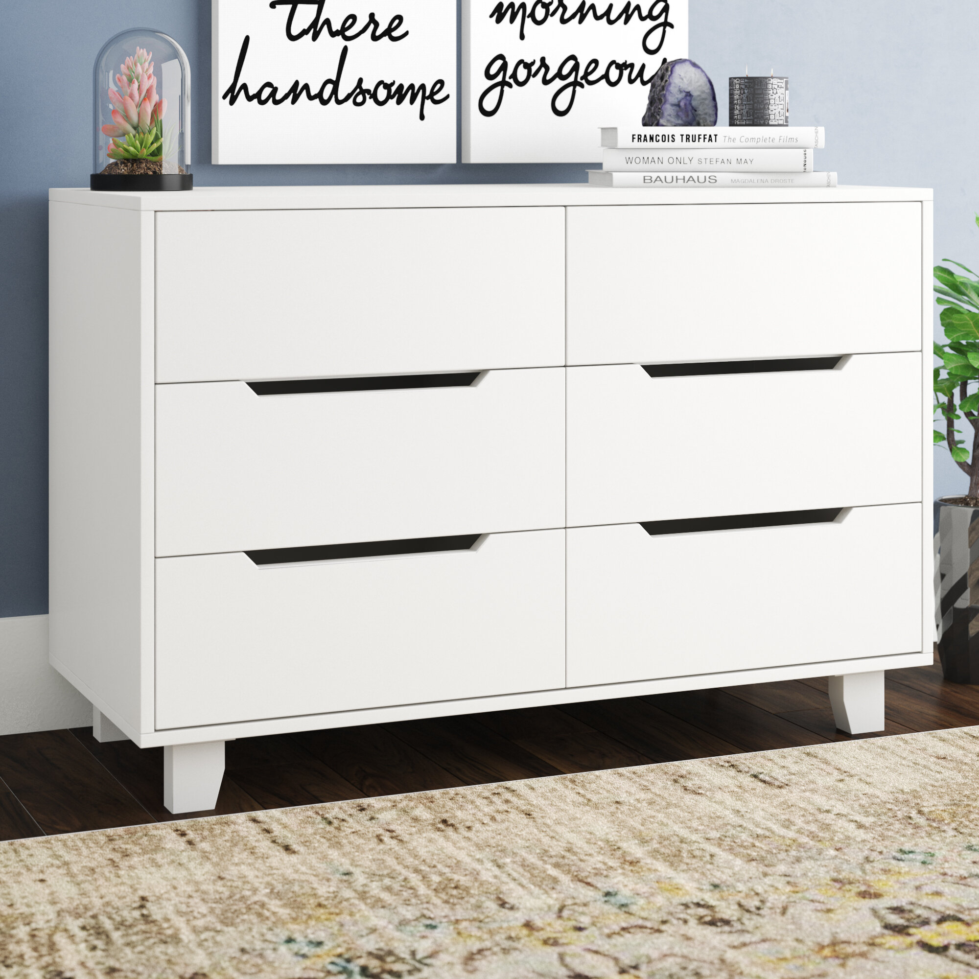 Mack Milo Tito 6 Drawer Double Dresser Reviews Wayfair