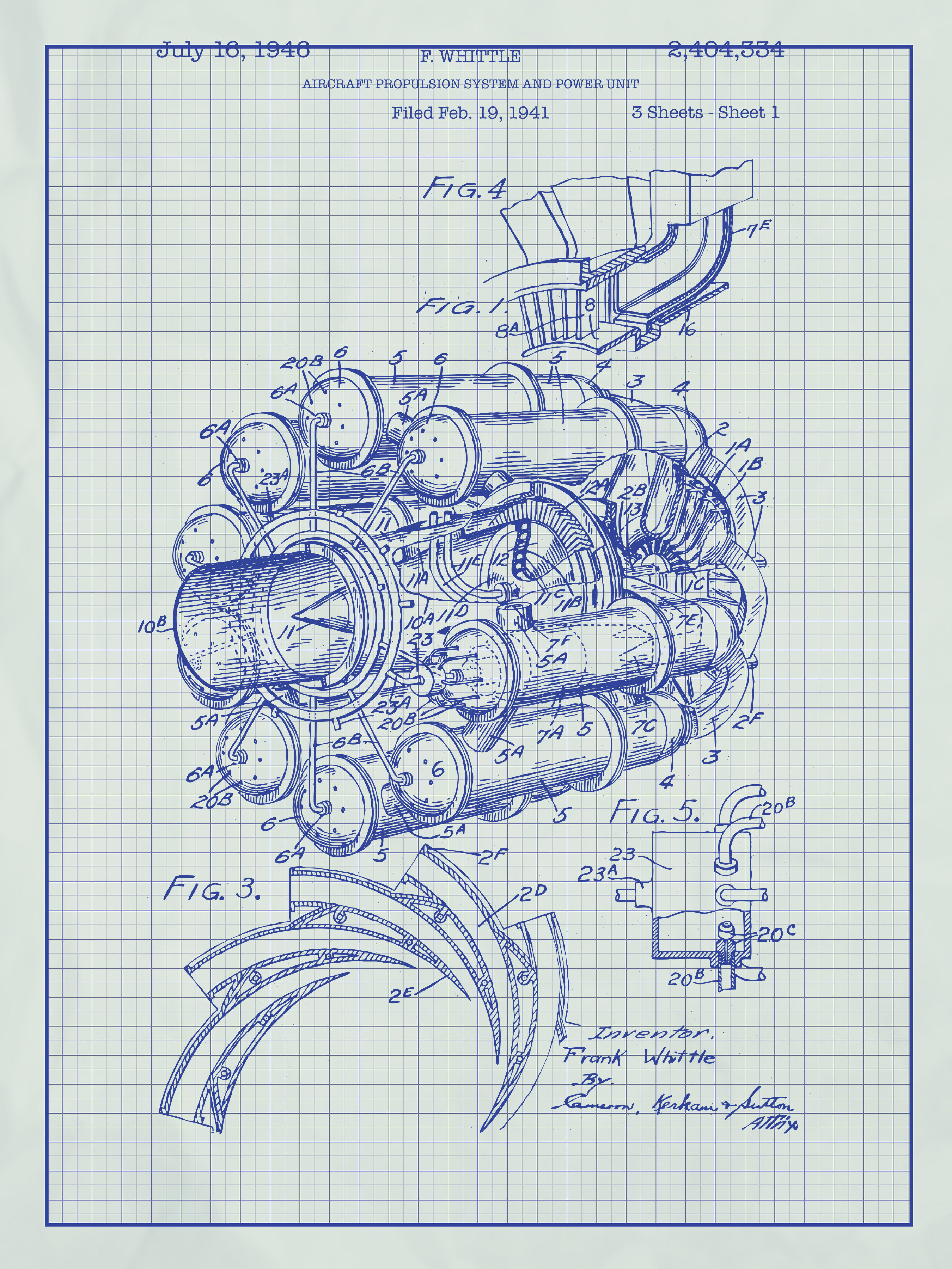 engine blueprinting sheet
