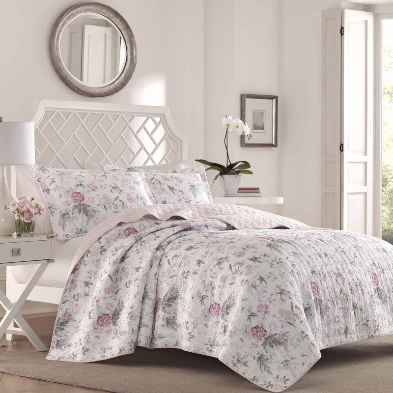 Laura Ashley Breezy Reversible Floral 100 Cotton 2 Piece Quilt Set Reviews Wayfair It is in great condition and reversible. breezy reversible floral 100 cotton 2 piece quilt set