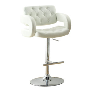 Lesticia Adjustable Height Swivel Bar Stool by H..
