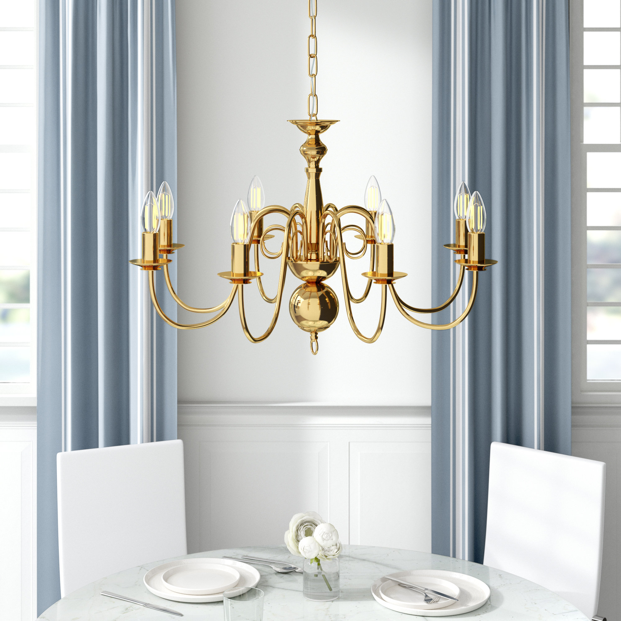 Marlow Home Co. Margarita 8 Light Candle Style Chandelier Marlow Home Co. Margarita 8 Light Candle Style Chandelier