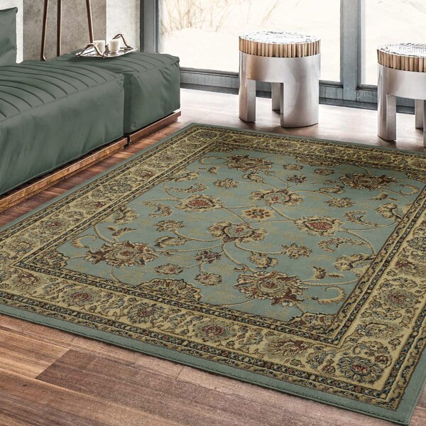 Charlton Home® Steadham Blue/Brown Area Rug & Reviews