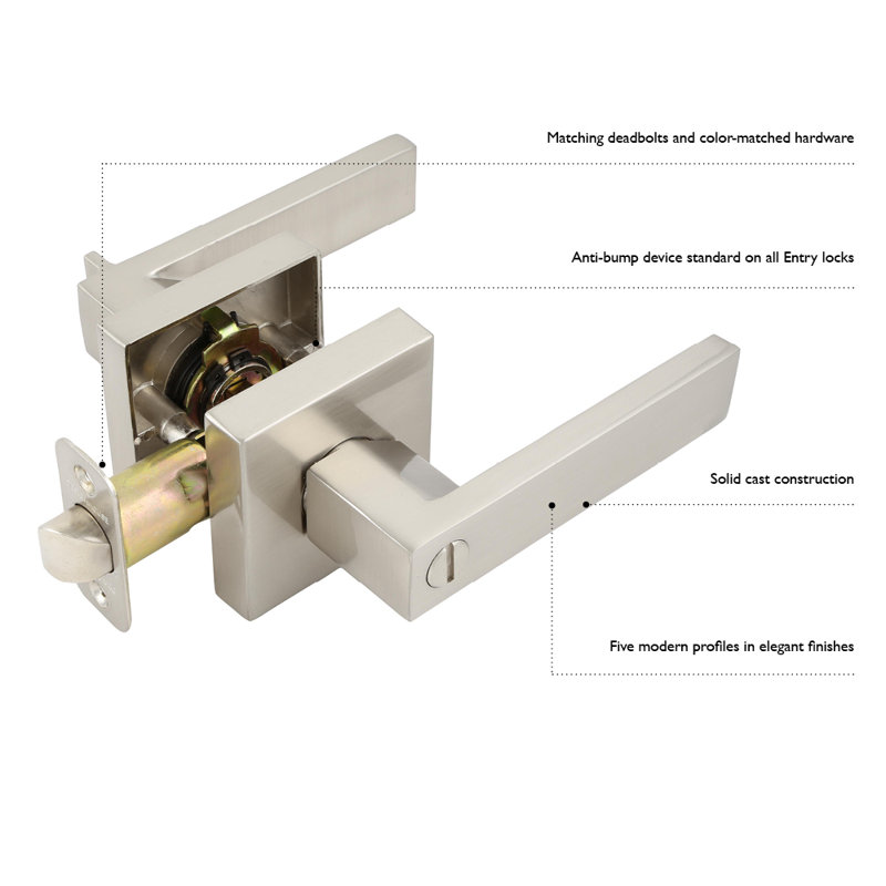 17 Stories Sousa Passage Reversible Door Lever Wayfair