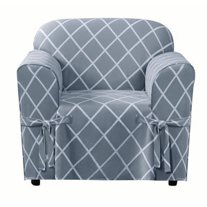Lattice Box Cushion Armchair Slipcover by Sure Fit