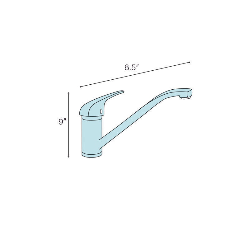 Blanco Grace Single Handle Deck Mounted Standard Kitchen Faucet