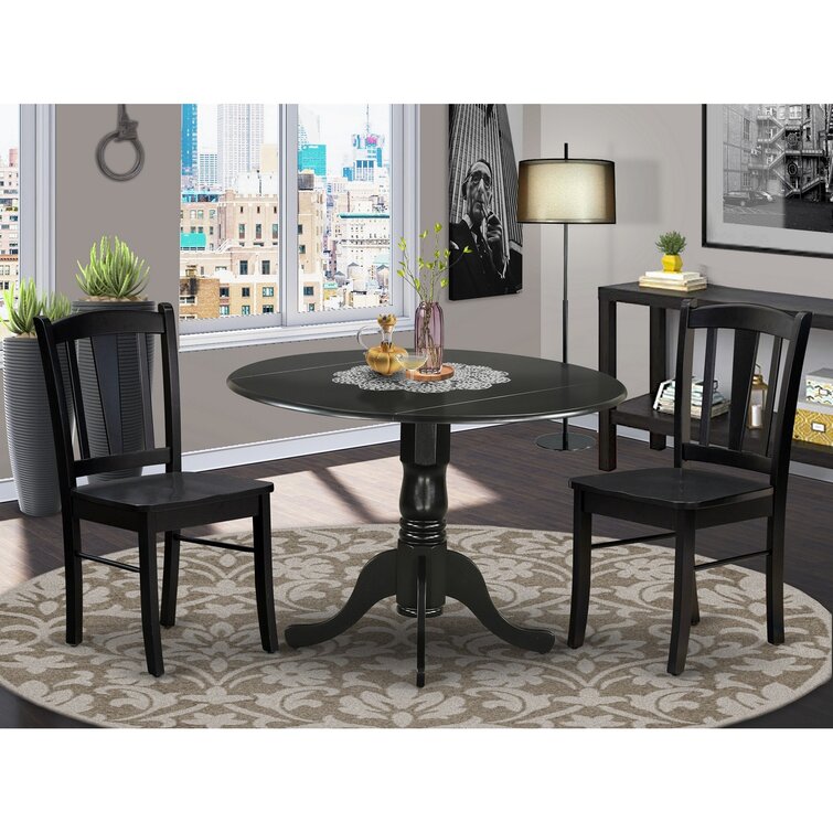 Red Barrel Studio® Drop Leaf Solid Wood Dining Set | Wayfair