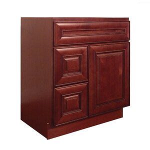 Maple 30u201d Single Bathroom Vanity Base