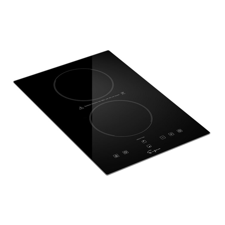 Empava 24 Inch Single Wall Oven and 36 Inch Electric Stove Induction Cooktop with 5 Power Boost Burners Smooth Surface Vitro Ceramic Glass 