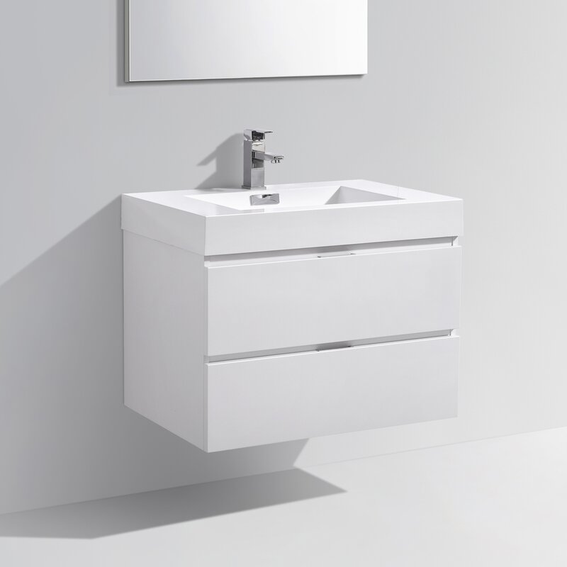 Tenafly 30 Single Wall Mounted Bathroom Vanity Set