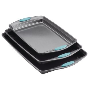 16 inch, 12 inch, 10 inch & 9 inch Mirror Finish & Rust Free Easy Clean & Dishwasher Safe Non Toxic & Healthy Yododo Stainless Steel Baking Pan Tray Cookie Sheet Baking & Cookie Sheets Set of 4 