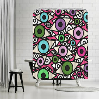 Bay Isle Home Afton On Aqua Single Shower Curtain Wayfair