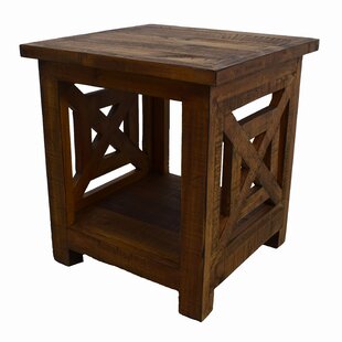Woodinville Marble Top Frame End Table By Loon Peak