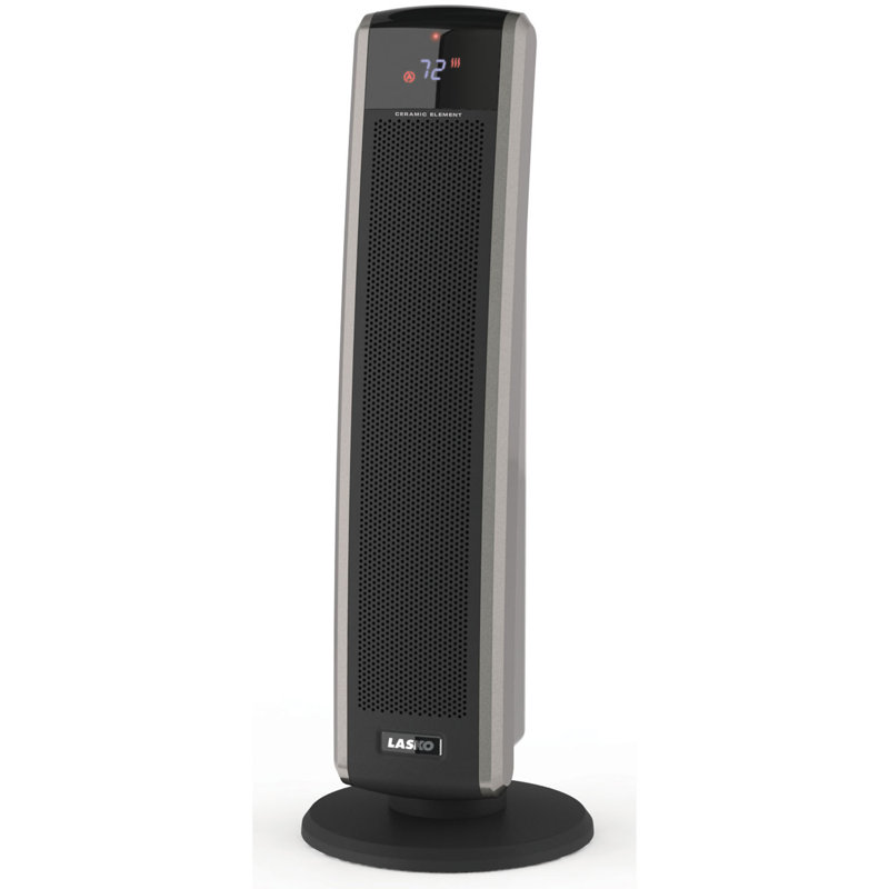 Lasko 1 500 Watt Portable Electric Fan Tower Heater With Logic Center Remote Control Reviews Wayfair