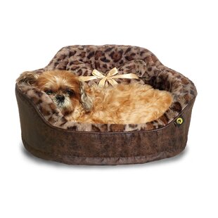 Welted Trim Faux Leather Rattan Mat Dog Cat Small Animal Pet Bed