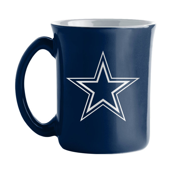 Dallas Cowboys 2 Piece 17oz Ceramic Coffee Mug Set with Gift Box