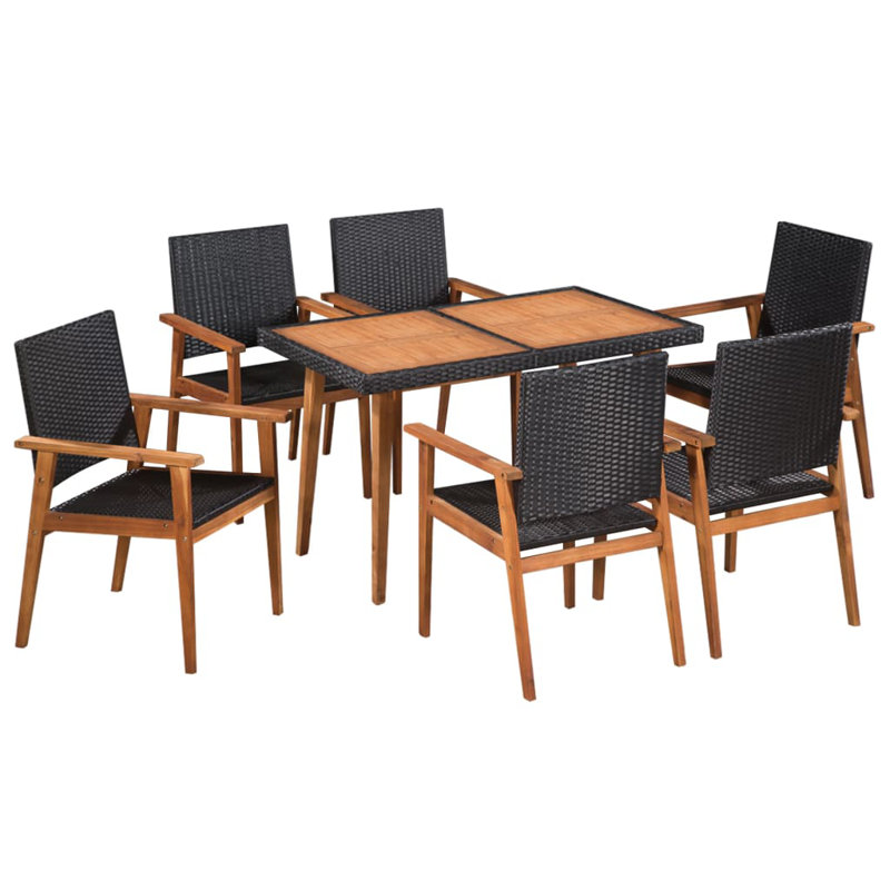 Sol 72 Outdoor Battaglia 6 Seater Dining Set Wayfair Co Uk