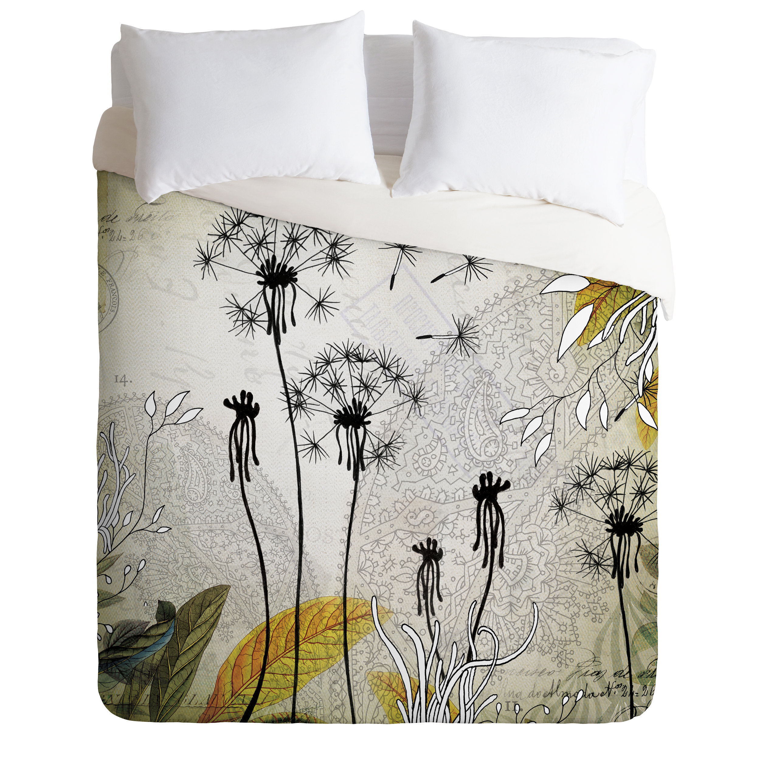 Latitude Run Bensley Little Dandelion Duvet Cover Reviews Wayfair