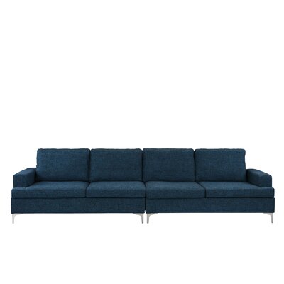 Raleigh Sofa Wrought Studio Upholstery Color Dark Blue