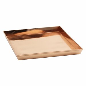 Square Copper Accent Tray