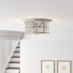 Farmhouse Rustic Unique Statement Flush Mount Lighting Birch Lane