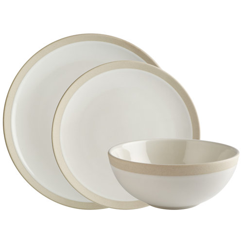Elements Bone 12 Piece Dinnerware Set Fairmont and Main Ltd