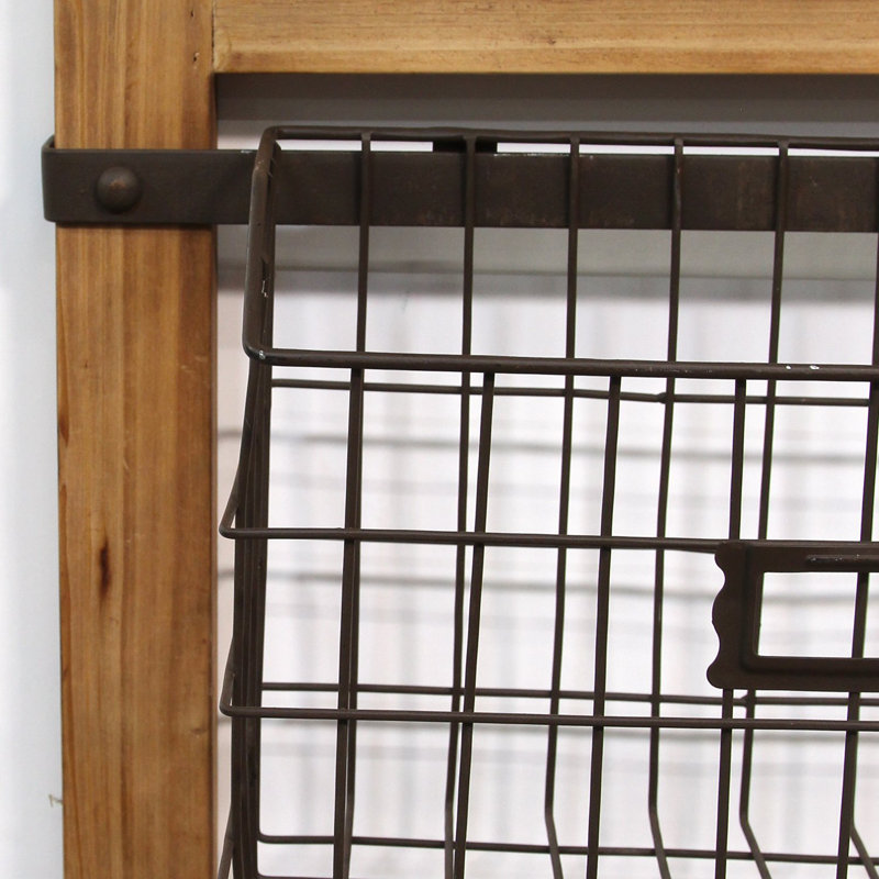 Gracie Oaks Cloyd Decorative Ladder Wall Storage Organizer With