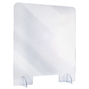 Acrylic Divider Panel Droplets 36 Wide x 24 High Countertop Desk Sneeze Guard- Protective Partition Plexiglass Shield Barrier for Coughing Sneezing 