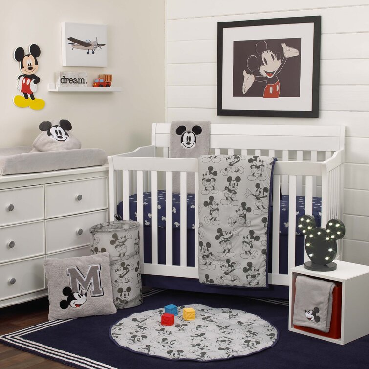 Disney Ensemble De Literie 6 Pieces Pour Lit De Bebe Mickey Mouse De Disney Et Commentaires Wayfair Ca