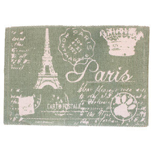 PB Paws & Co. Paris Collage Printed Pet Mat