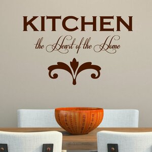 Kitchen the Heart of the Home' Wall Decal