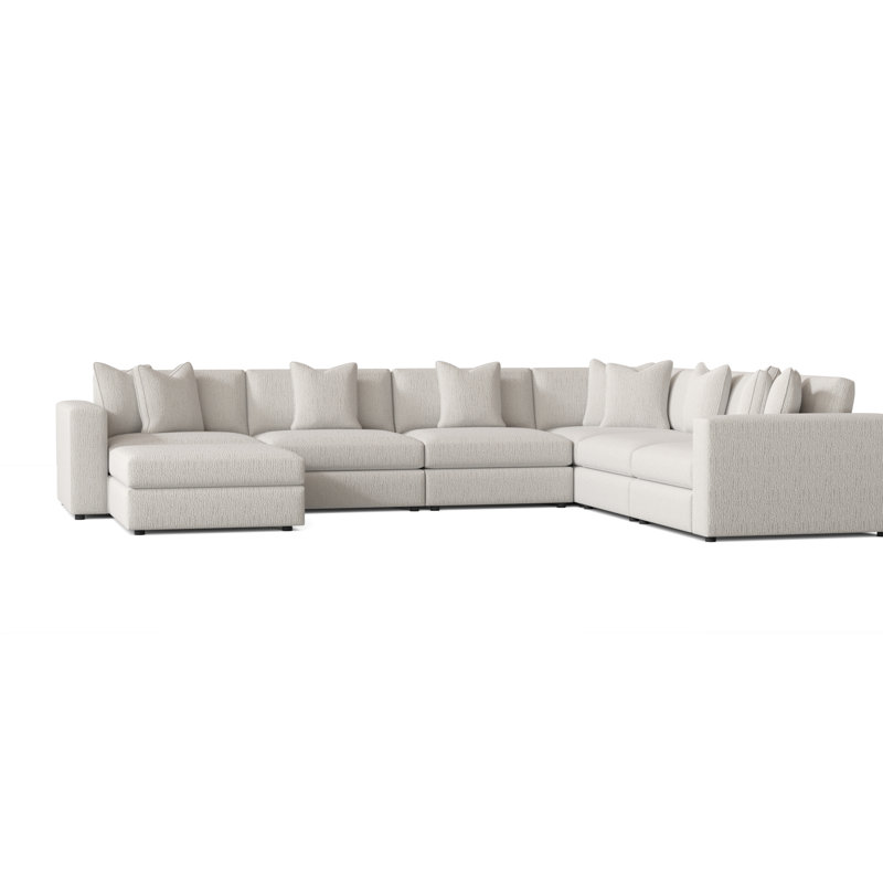 Bernhardt Stafford 162 5 Right Hand Facing Modular Corner Sectional With Ottoman Wayfair