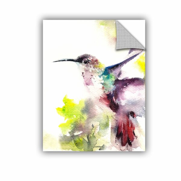 Colourful Flying Hummingbird Wall Art Vinyl Stickers Humming Birds Decal 