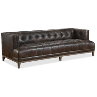 Citizen Stationary Leather Sofa by Hooker Furniture No Copoun
