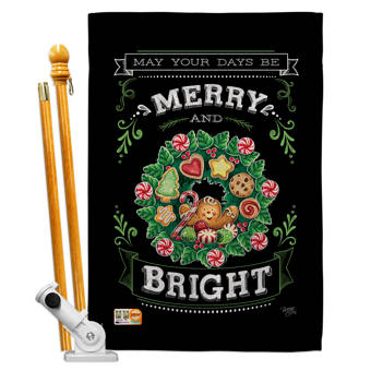 Breeze Decor Christmas 2 Sided Polyester 40 X 28 In House Flag Wayfair
