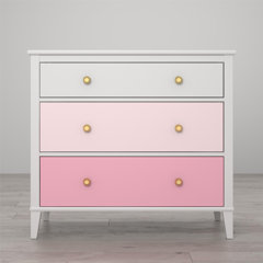 pink baby dresser