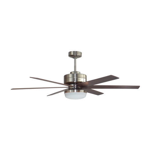 Corrigan Studio 54 Brack Dual Mount 6 Blade Ceiling Fan With