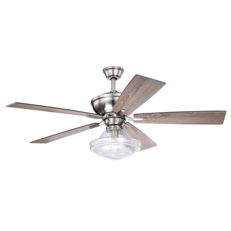 52" Dominick 5 - Blade Standard Ceiling Fan with Remote ...