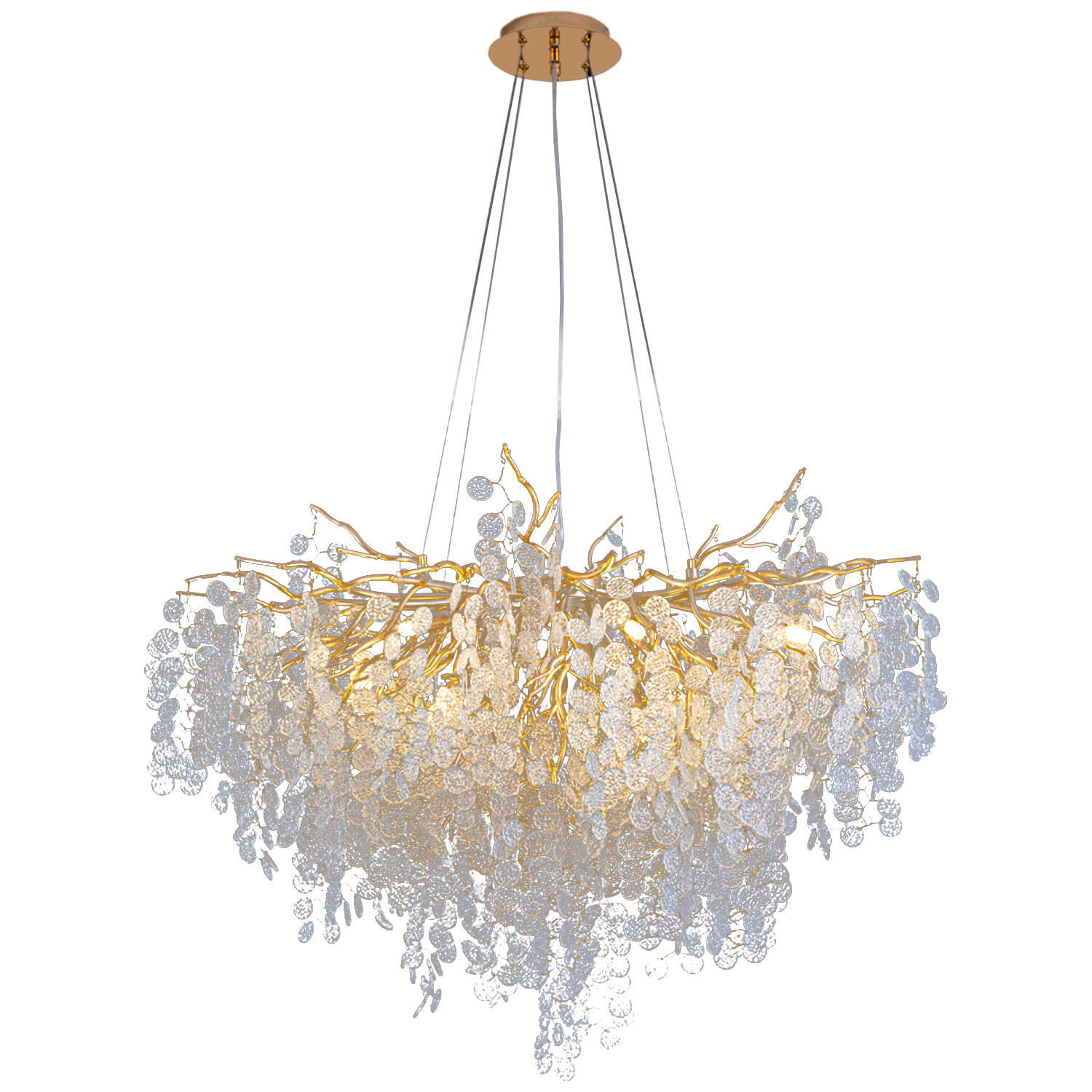 Everly Quinn Passley 6 - Light Glass Empire Chandelier | Wayfair