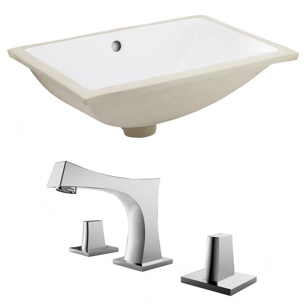 Avanities Ceramic Rectangular Undermount Bathroom Sink ...