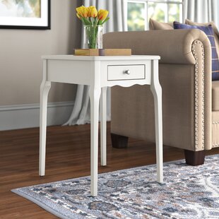 Rectangular Accent Table in Off-White/Brown-Grey Wood-Toned Veneer finish with 